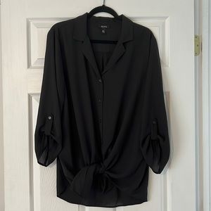 ALYX Black button up top 3/4 sleeves XL